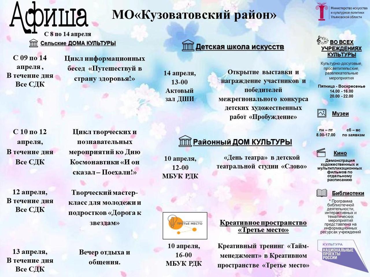 Афиша мероприятий.