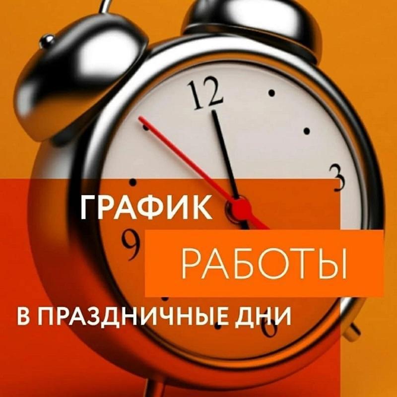 График работы ГУЗ «Кузоватовская РБ» в период празднования Дня России 12 июня 2024 года..