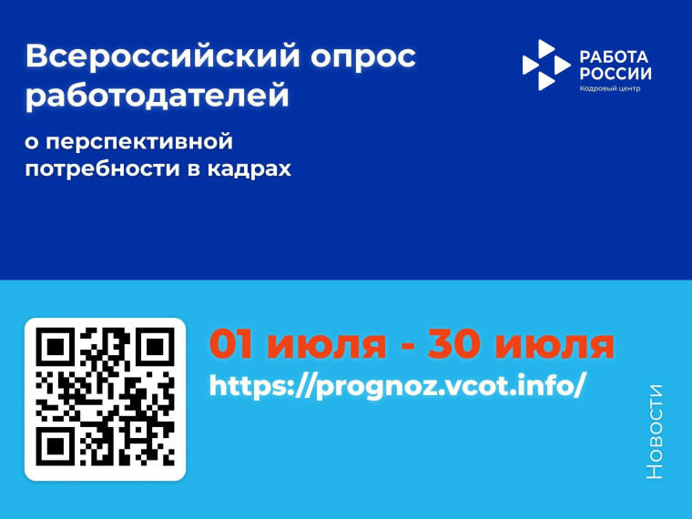 Всероссийский опрос работодателей о перспективной потребности в кадрах.. Всероссийский опрос работодателей о перспективной потребности в кадрах..